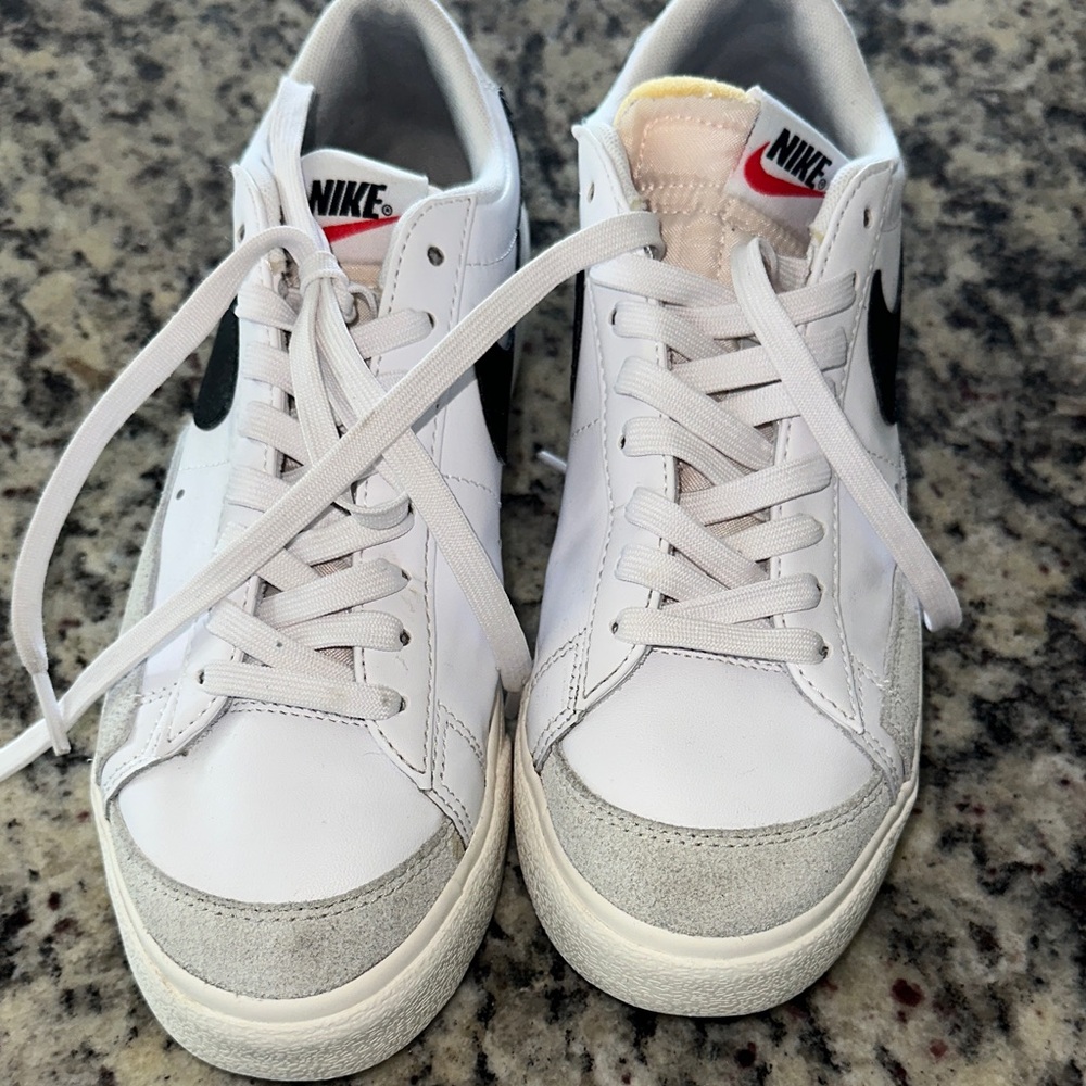 Nike White and Gray Athletic Shoes